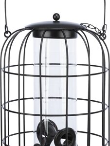 TRIXIE VOERDISPENSER MET GAASBESCHERMING ZWART 26X17X17 CM